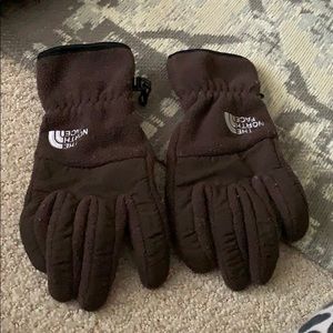 The North Face Denali gloves women’s small, brown